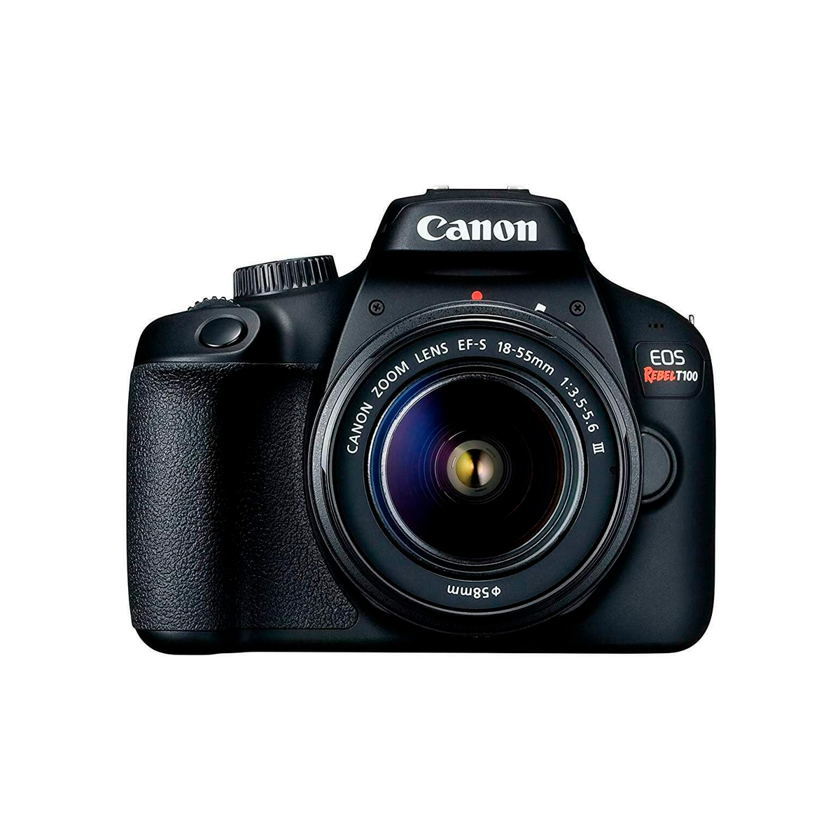 Cámara Canon EOS Rebel T100 con lente EF-S 18-55 DCIII
