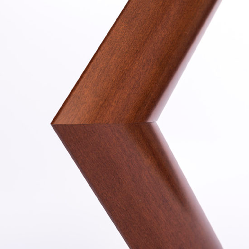 Marco tradicional ultra ancho curvo Nogal