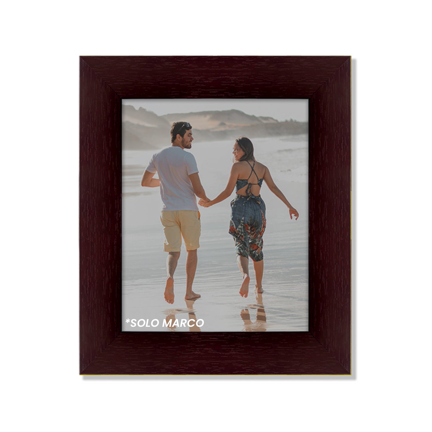 Marco color Chocolate con textura