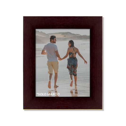 Marco color Chocolate con textura