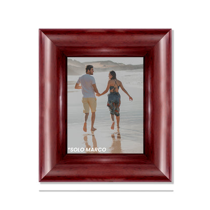 Marco tradicional ultra ancho curvo Caoba