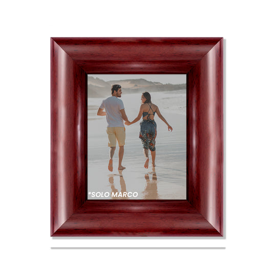 Marco tradicional ultra ancho curvo Caoba