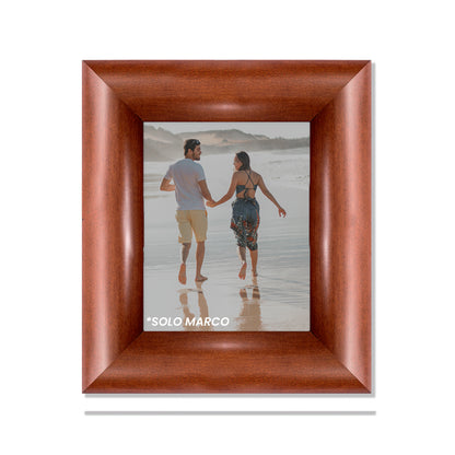 Marco tradicional ultra ancho curvo Nogal