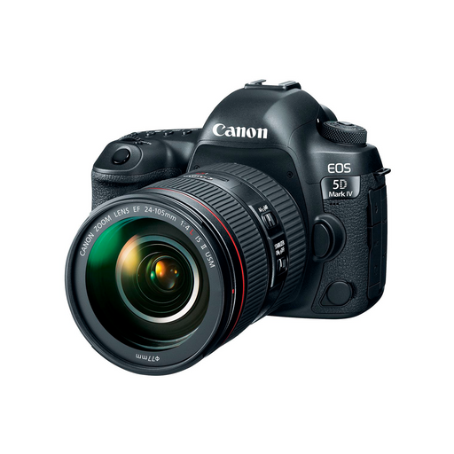 Cámara Canon EOS 5D Mark IV con lente EF 24-105mm F/4L IS II USM