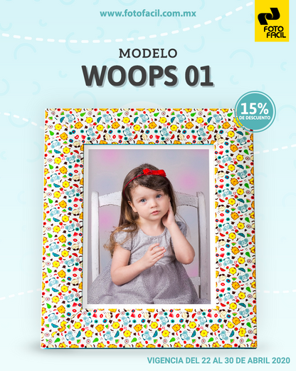 Portarretratos Woops 6 x 8 pulgadas